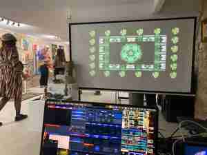 Visual projections by VJ Miss Plunkett