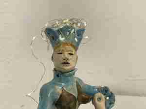 Harlequin sculpture by Emma Plunkett