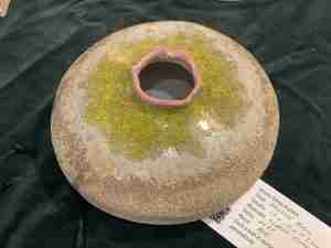 Stoneware orifice bowl by Emma Plunkett