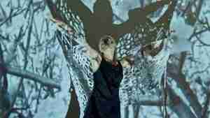 Artmixture Collective collaboration with arm knitting, sounds and video