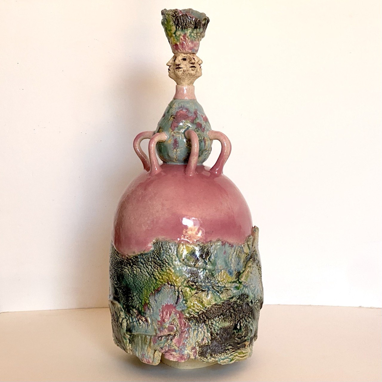ceramic art object of a Mossy Queen