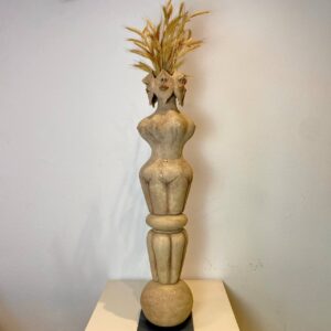 feminine sculptural form of a guardian