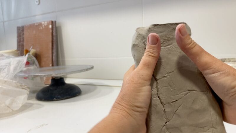 Starting a clay sculpture. What it feels like to make art